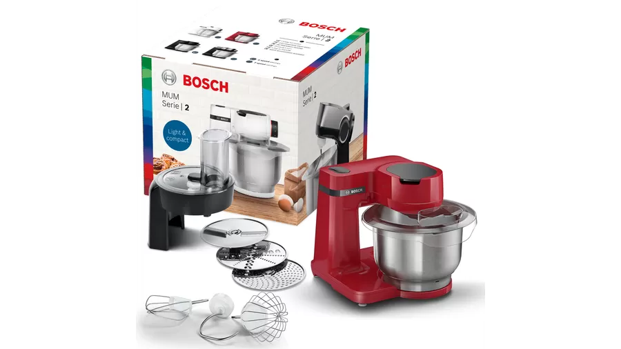 Bosch Robot da cucina, MUM Serie | 2, 700 W, rosso MUMS2ER01